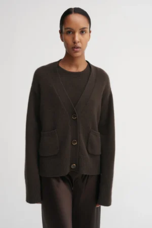 Almada Label - Beja Cardigan Chocolate