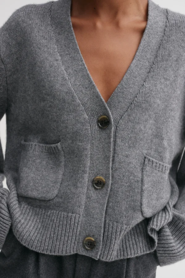 Almada Label - Beja Cardigan Grey