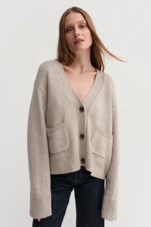 Almada Label - Beja Cardigan Taupe