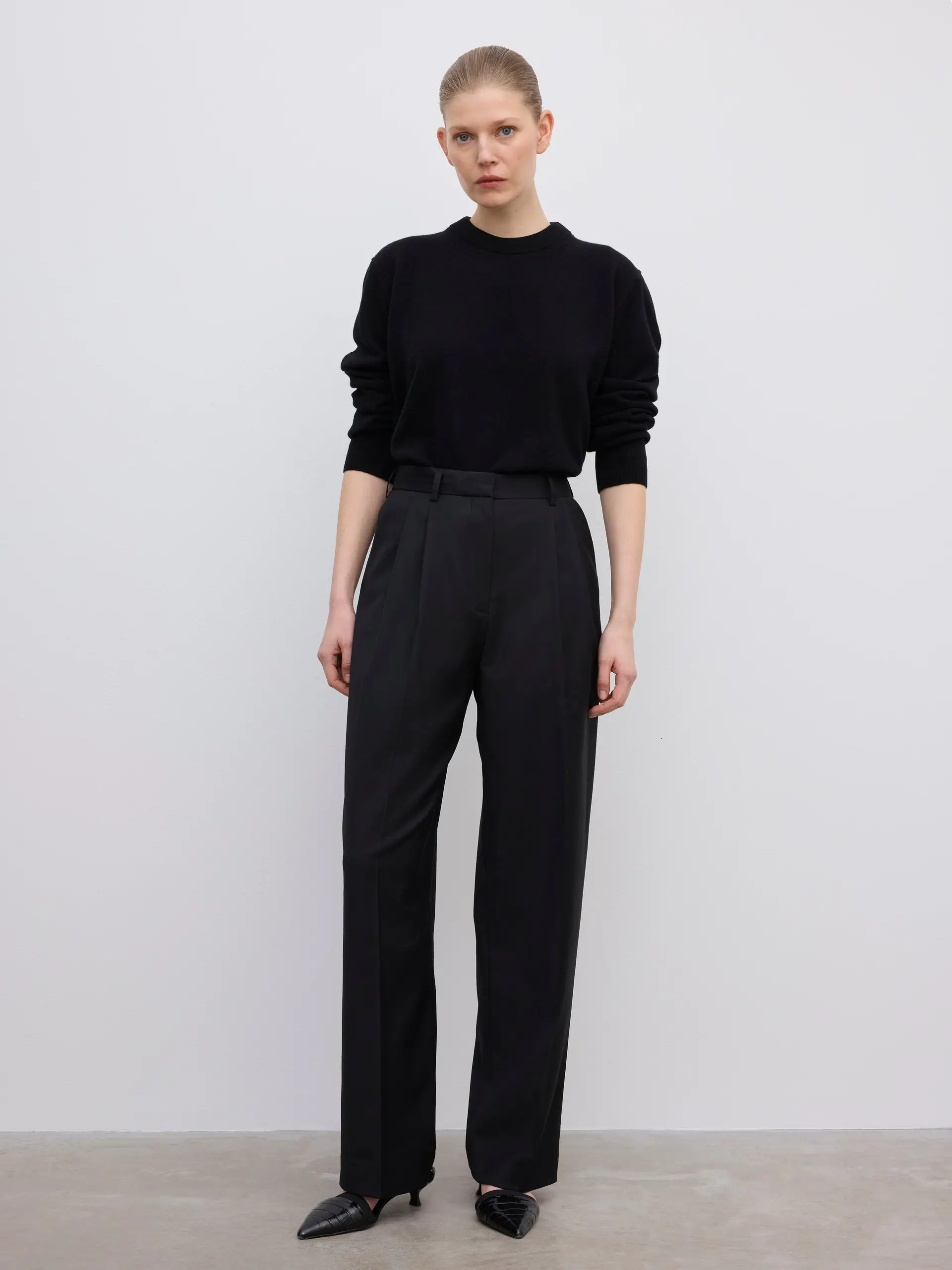 Dagmar - Wide Suit Trouser Black