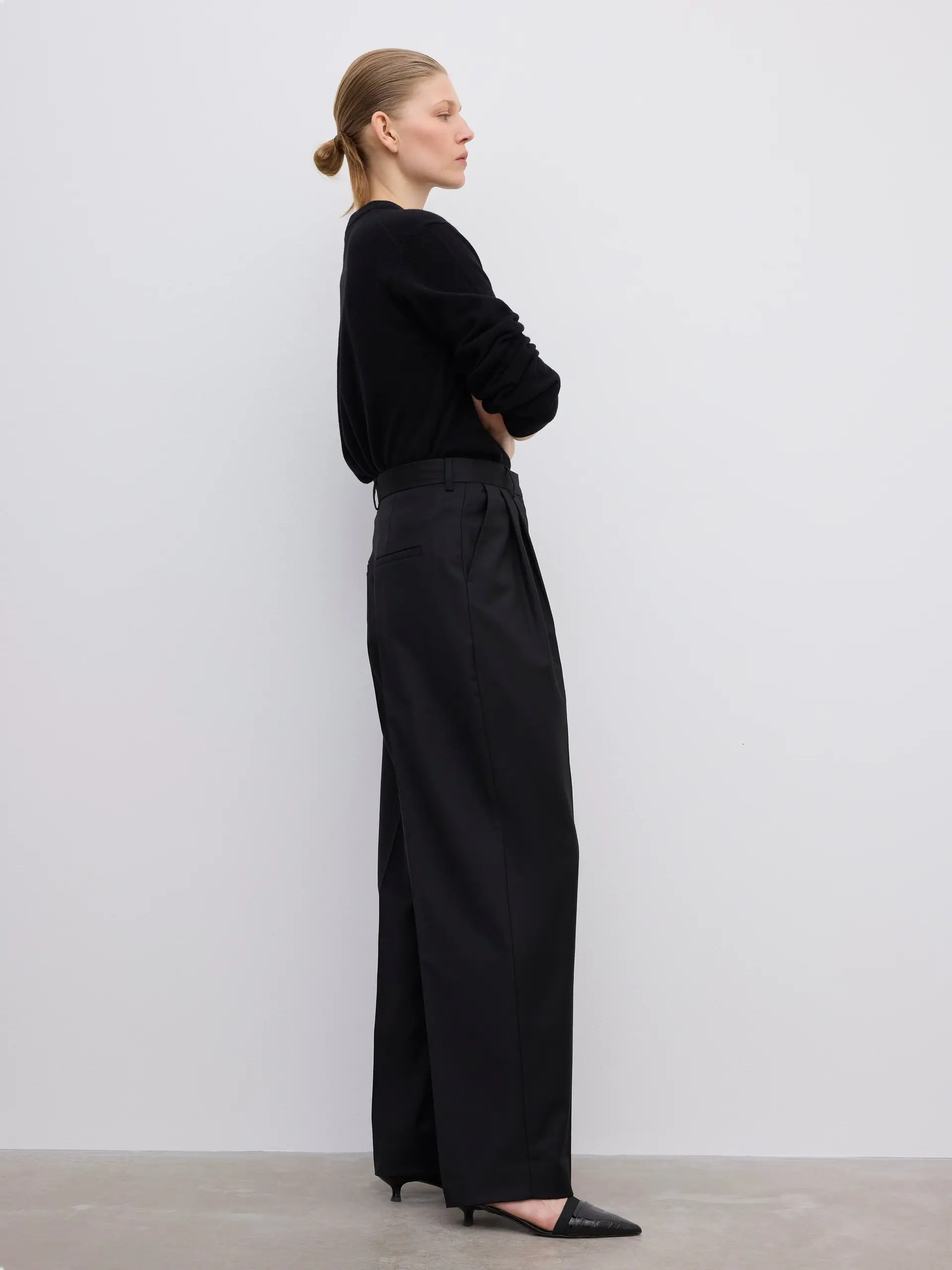 Dagmar - Wide Suit Trouser Black
