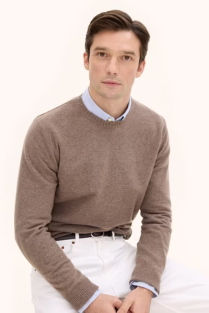 Oscar Jacobson - Valter Roundneck Beige