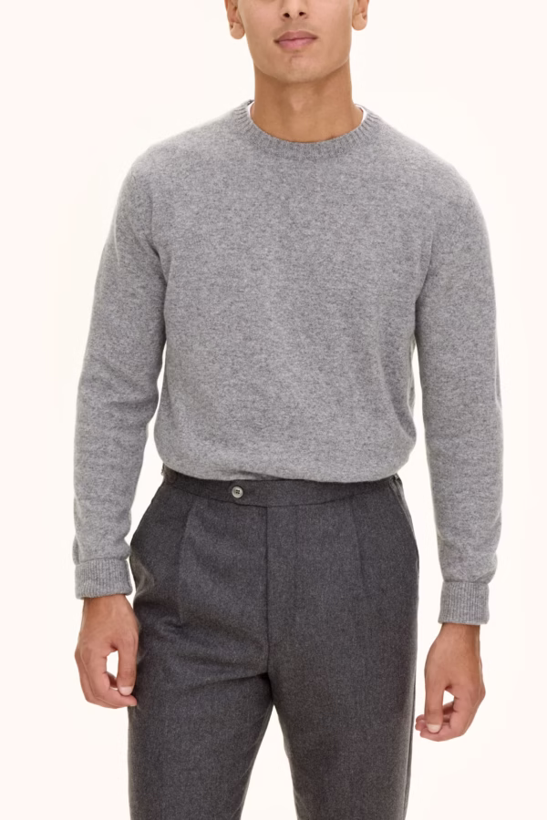 Oscar Jacobson - Valter Roundneck Light Grey