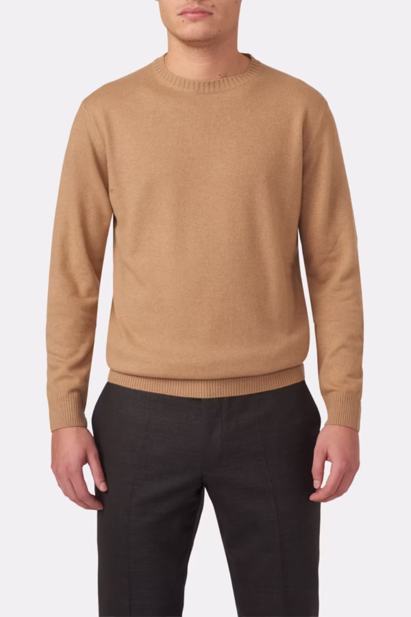 Oscar Jacobson - Valter Roundneck Nougat Beige