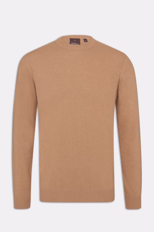 Oscar Jacobson - Valter Roundneck Nougat Beige