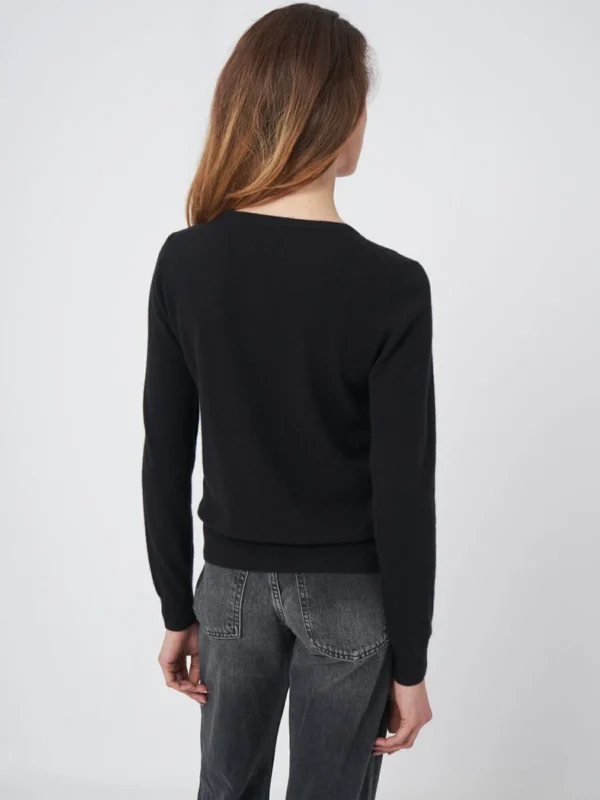 Repeat Cashmere - Classic Cashmere Cardigan Black