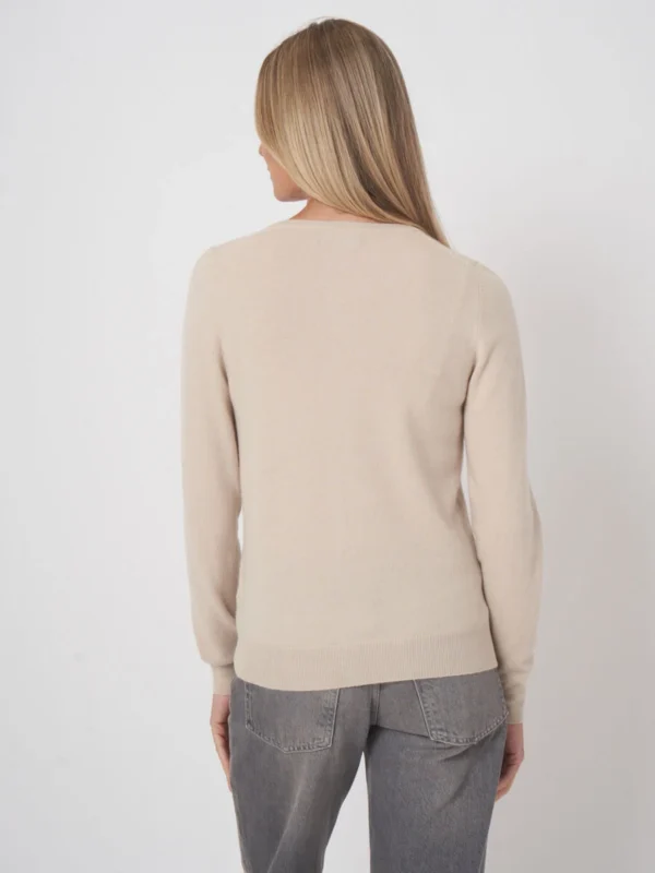 Repeat Cashmere - Classic Cashmere Cardigan Natural