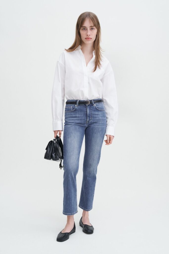 Filippa K - Stella Cropped Mid Blue Wash