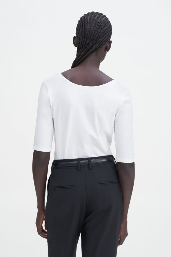 Filippa K - Cotton Stretch Scoop Neck Top - Image 3