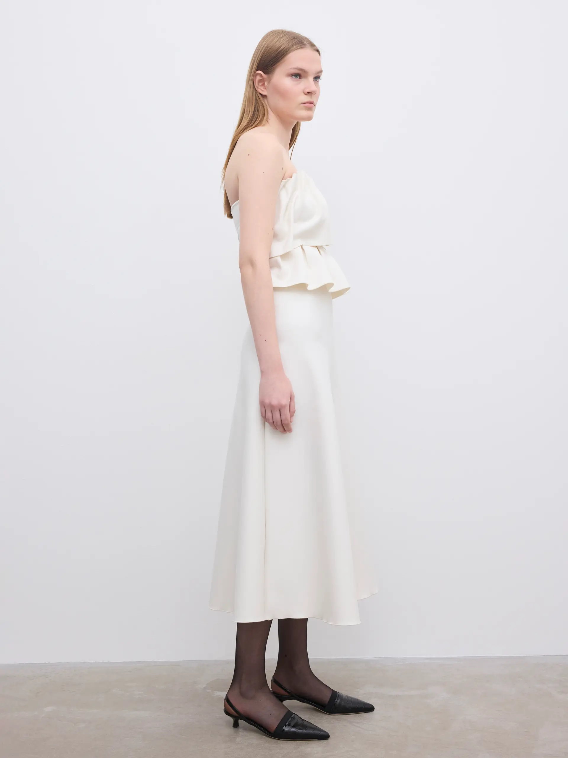 Dagmar - Sculpted Tube Dress White