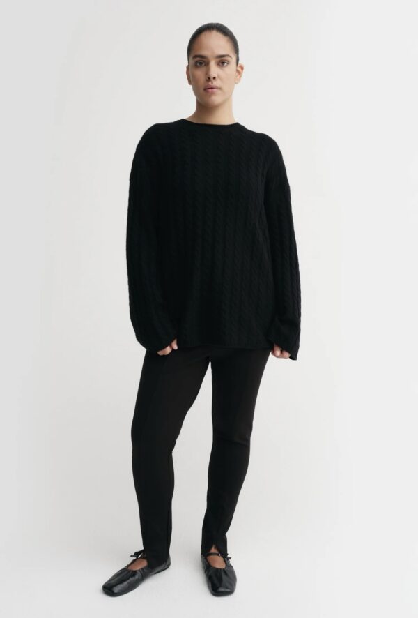 Almada Label Noa Cable Knit Sweater Black