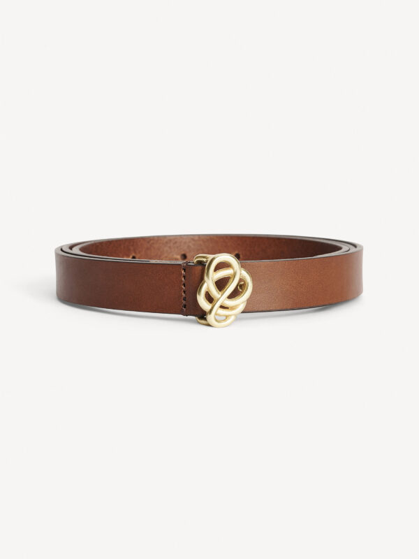 By Malene Birger - Ouma Leather Belt Dark Brown