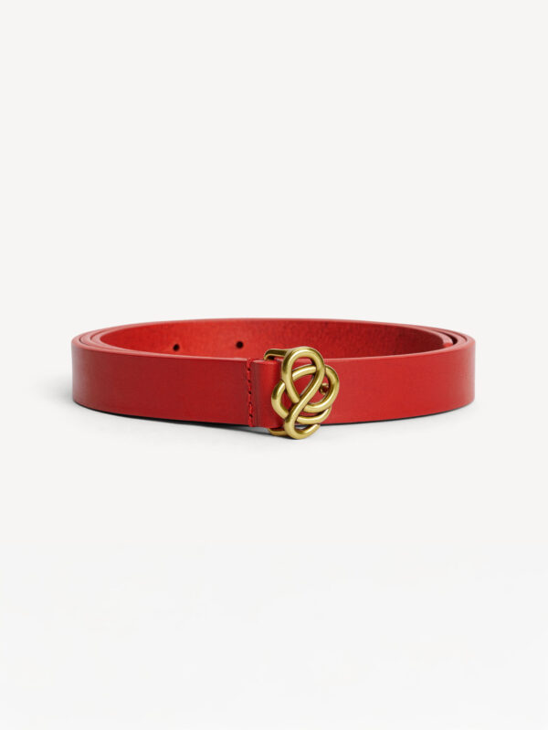 By Malene Birger - Ouma Leather Belt Dark Chili