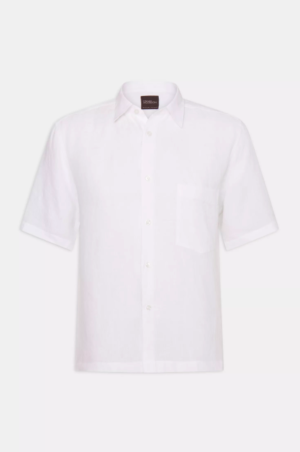 Oscar Jacobson - Short Sleeved Linen Shirt