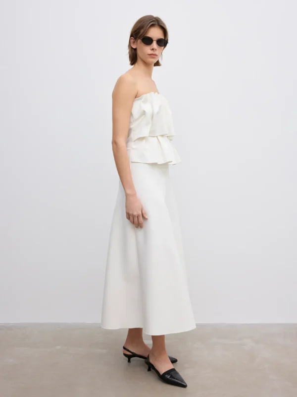 House of Dagmar - Sculpted tube Dress White