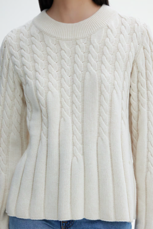 House of Dagmar - Faded Cable Knit