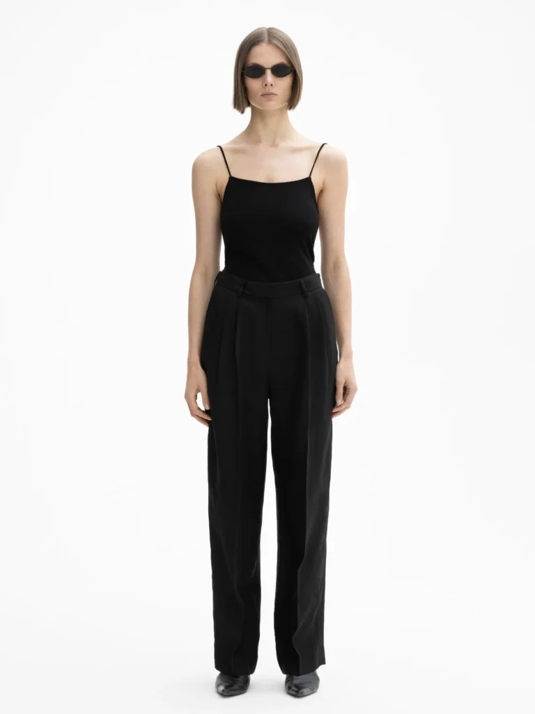 Dagmar - wide suit trousers linen