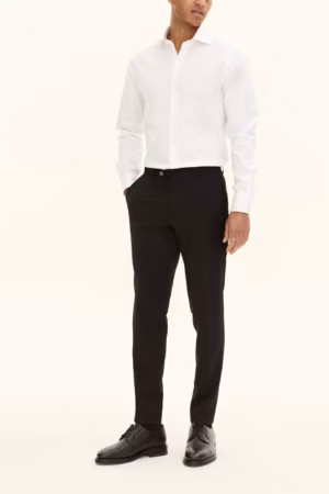 Oscar Jacobson - Denz Microstructure Trousers Black