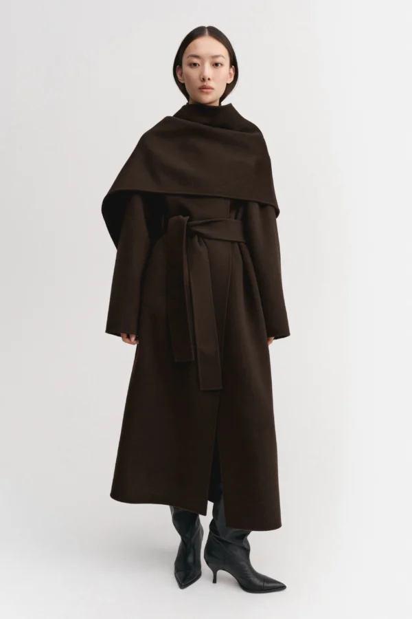 Almada Label - Mara Double Coat Chocolate
