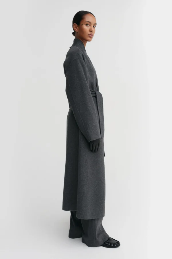 Almada Label - Mara Double Coat Dark Grey