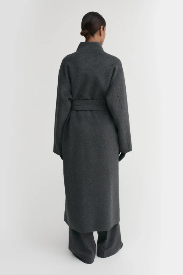 Almada Label - Mara Double Coat Dark Grey