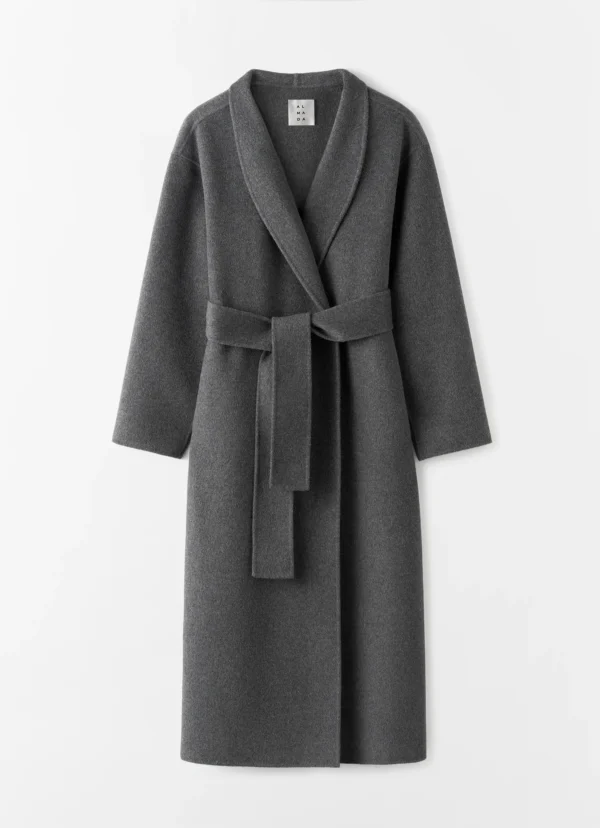 Almada Label - Mara Double Coat Dark Grey