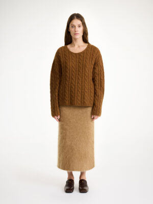 By Malene Birger - Cierra Cable-Knit Sweater Bison