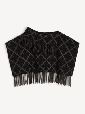 By Malene Birger - Turtlos Wool Bib Dark Mahogany