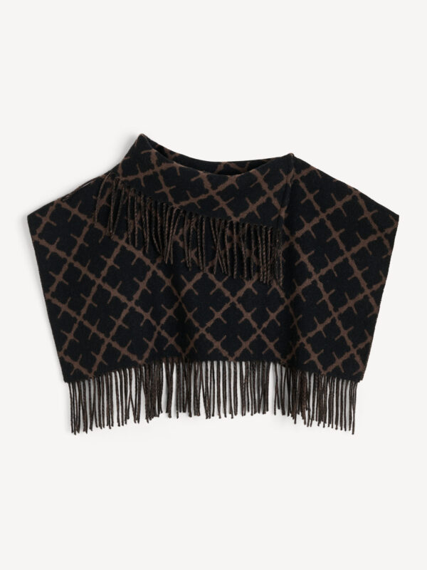 By Malene Birger - Turtlos Wool Bib Dark Mahogany