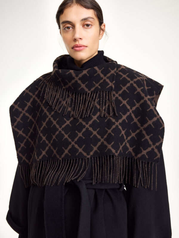By Malene Birger - Turtlos Wool Bib Dark Mahogany