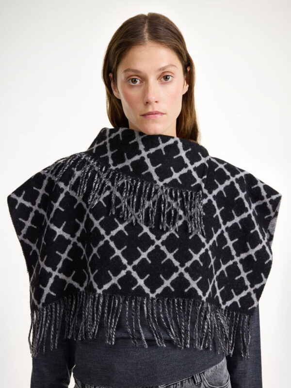 By Malene Birger - Turtlos Wool Bib Light Grey Melange