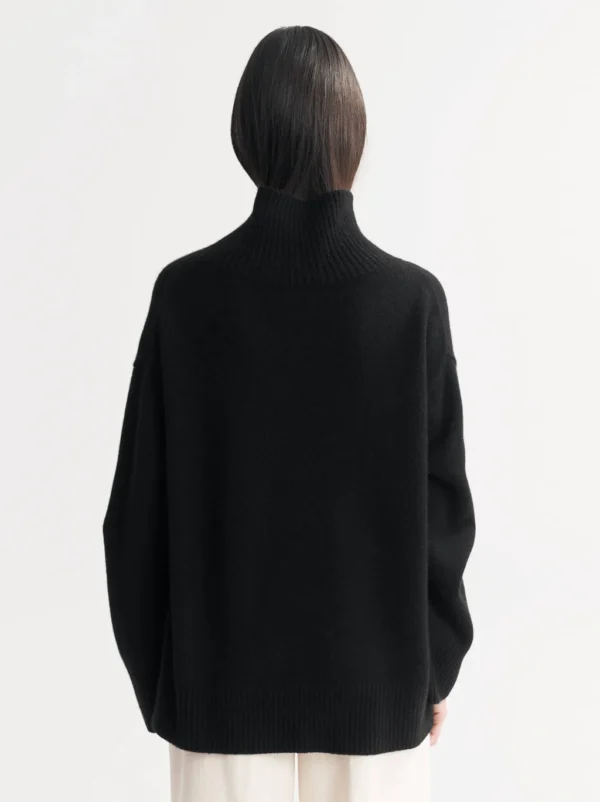 Soft Goat - Boyfriend Turtleneck Black