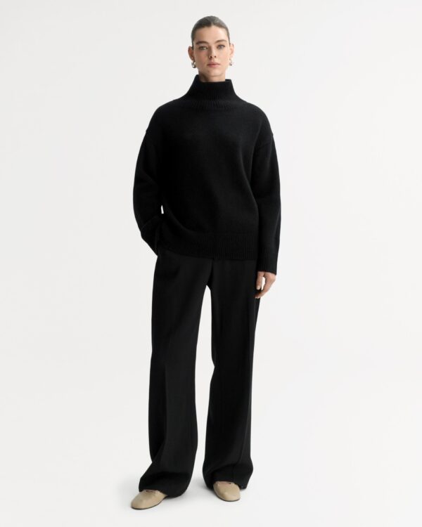 Soft Goat - Boyfriend Turtleneck Black