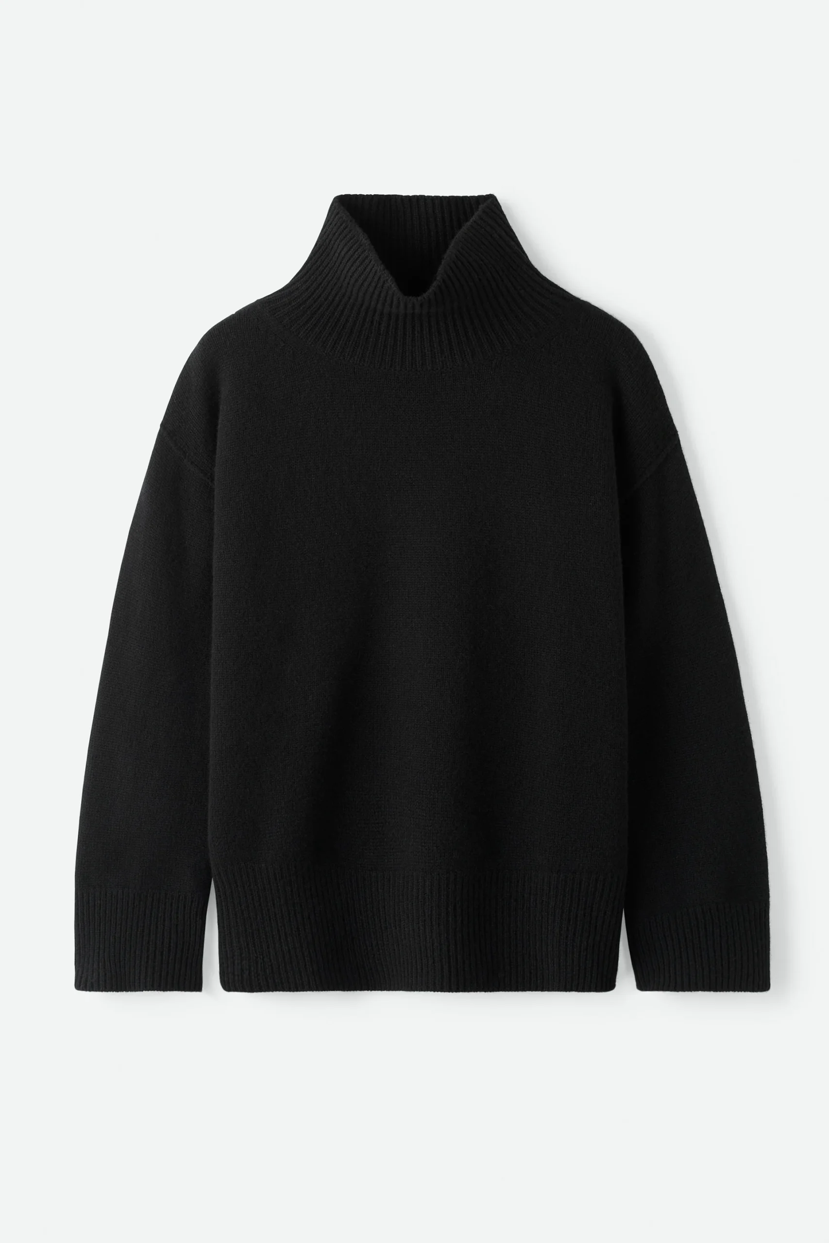 Soft Goat - Boyfriend Turtleneck Black