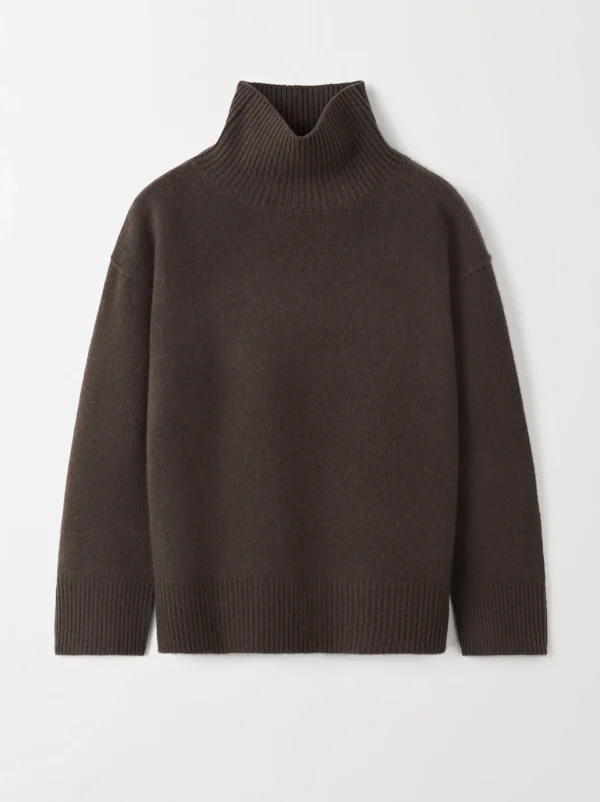 Soft Goat - Boyfriend Turtleneck Chocolate