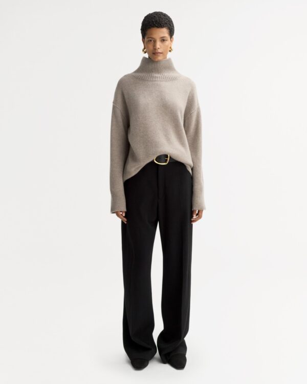 Soft Goat - Boyfriend Turtleneck Greige