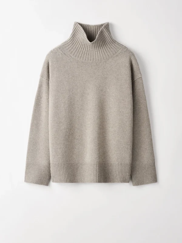 Soft Goat - Boyfriend Turtleneck Greige