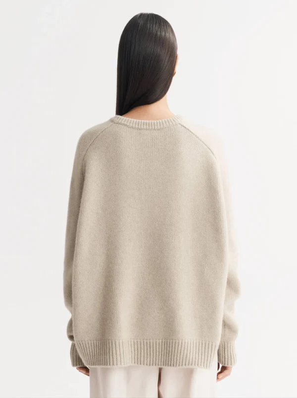 Soft Goat - Chunky Boyfriend Crewneck Natural Sand