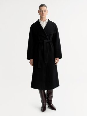 Soft Goat - Long Coat Black