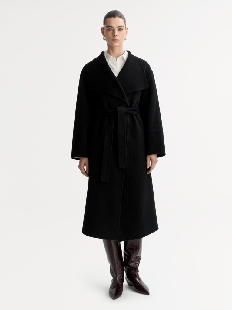 Soft Goat - Long Coat Black