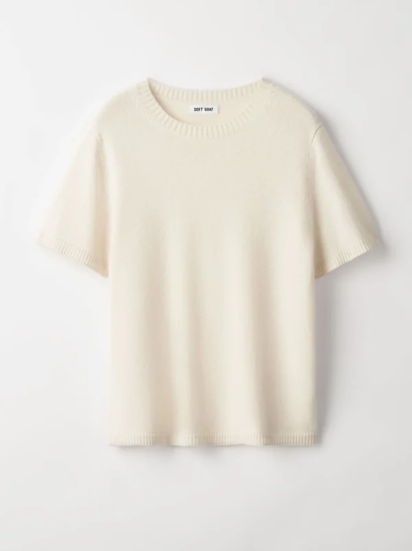 Soft Goat - Oversize T-Shirt Feather White