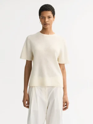 Soft Goat - Oversized T-Shirt Feather White