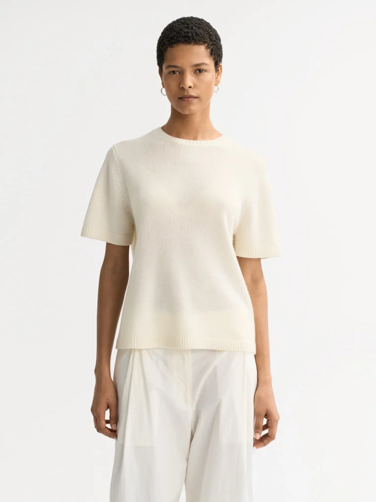 Soft Goat - Oversized T-Shirt Feather White