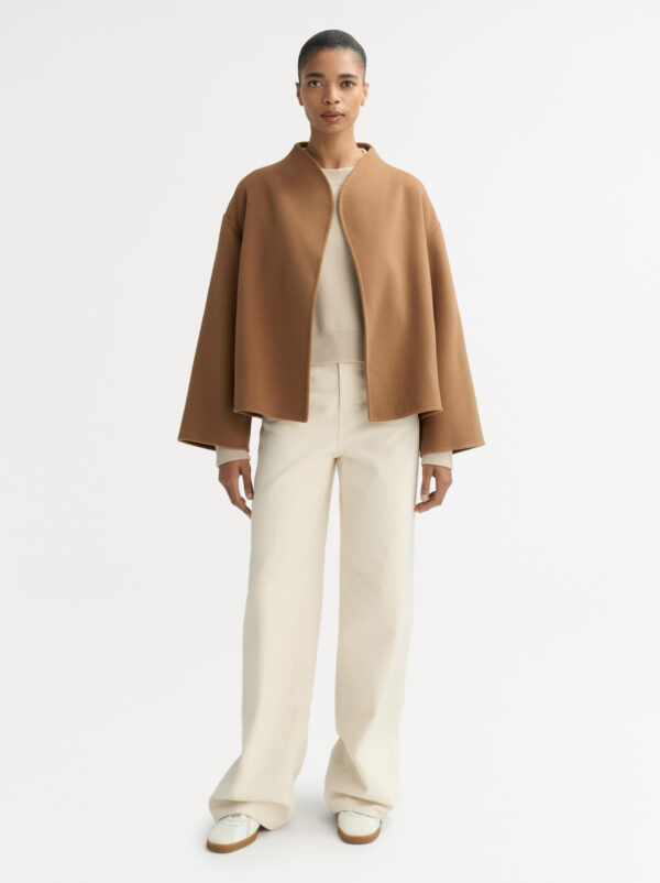 Soft Goat - Short Jacket Camel