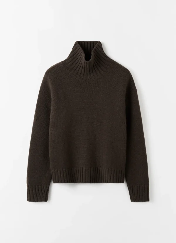 Almada Label - Nola Turtleneck Sweater Chocolate
