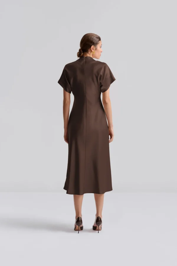 Malina - Alivia Midi Dress Chocolate