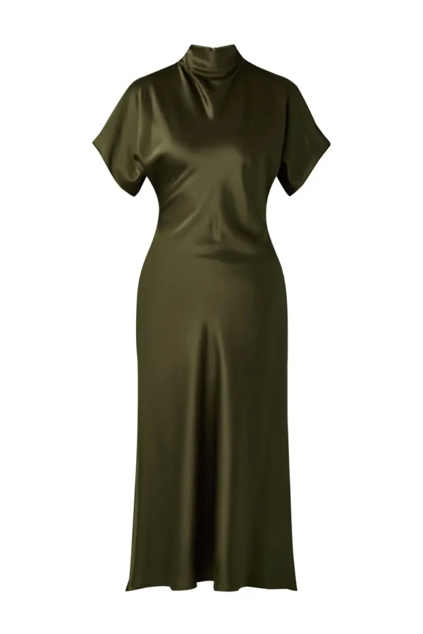 Malina - Alivia Midi Dress Olive