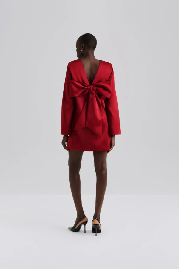 Malina - Elna Mini Dress Deep Red