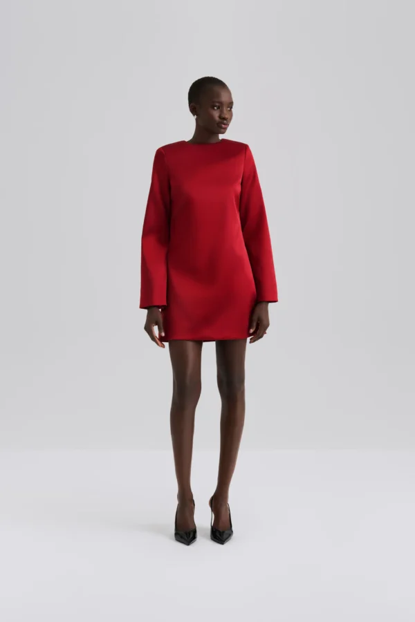 Malina - Elna Mini Dress Deep Red