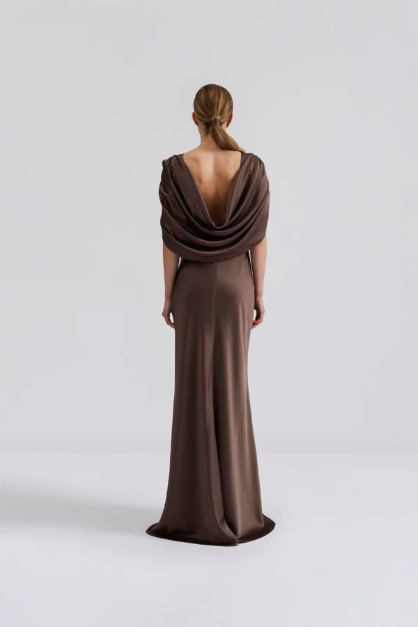 Malina - Louise Maxi Dress Chocolate